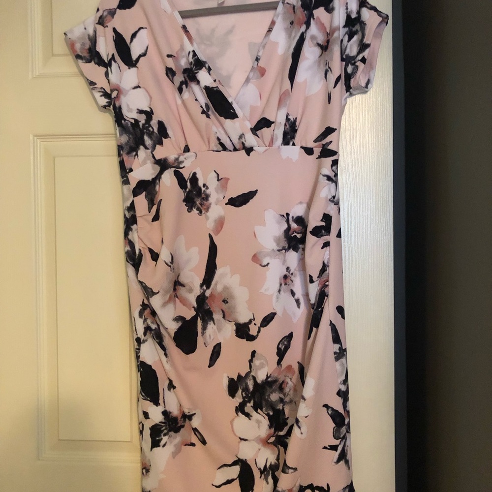Pink Blush Maternity Pink Floral Dress